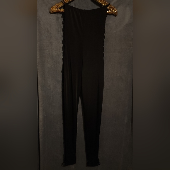 Sexy Black Cut-out Jumpsuit - Picture 3 of 5